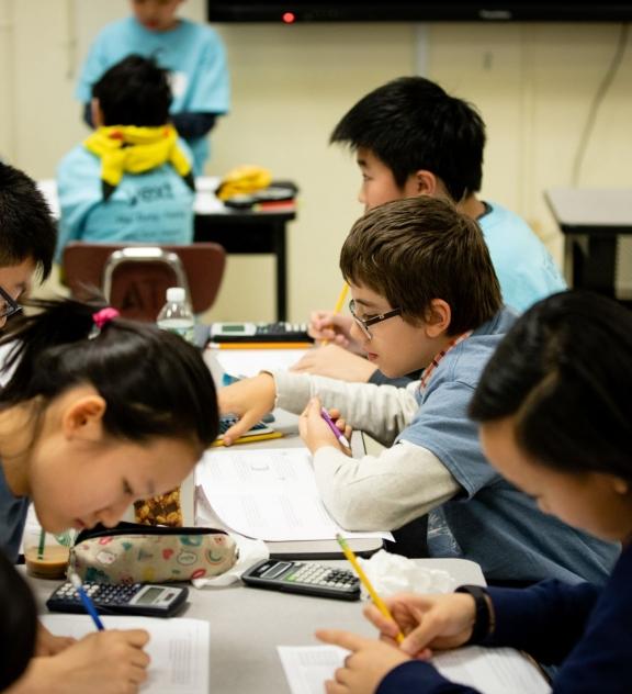 Students using resources