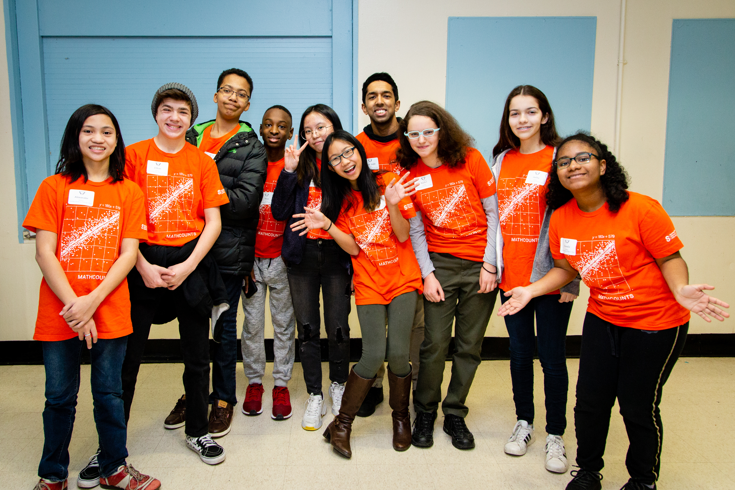 Students at MATHCOUNTS Competition