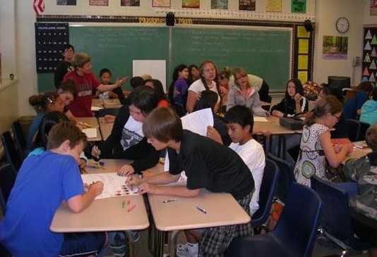 math club students