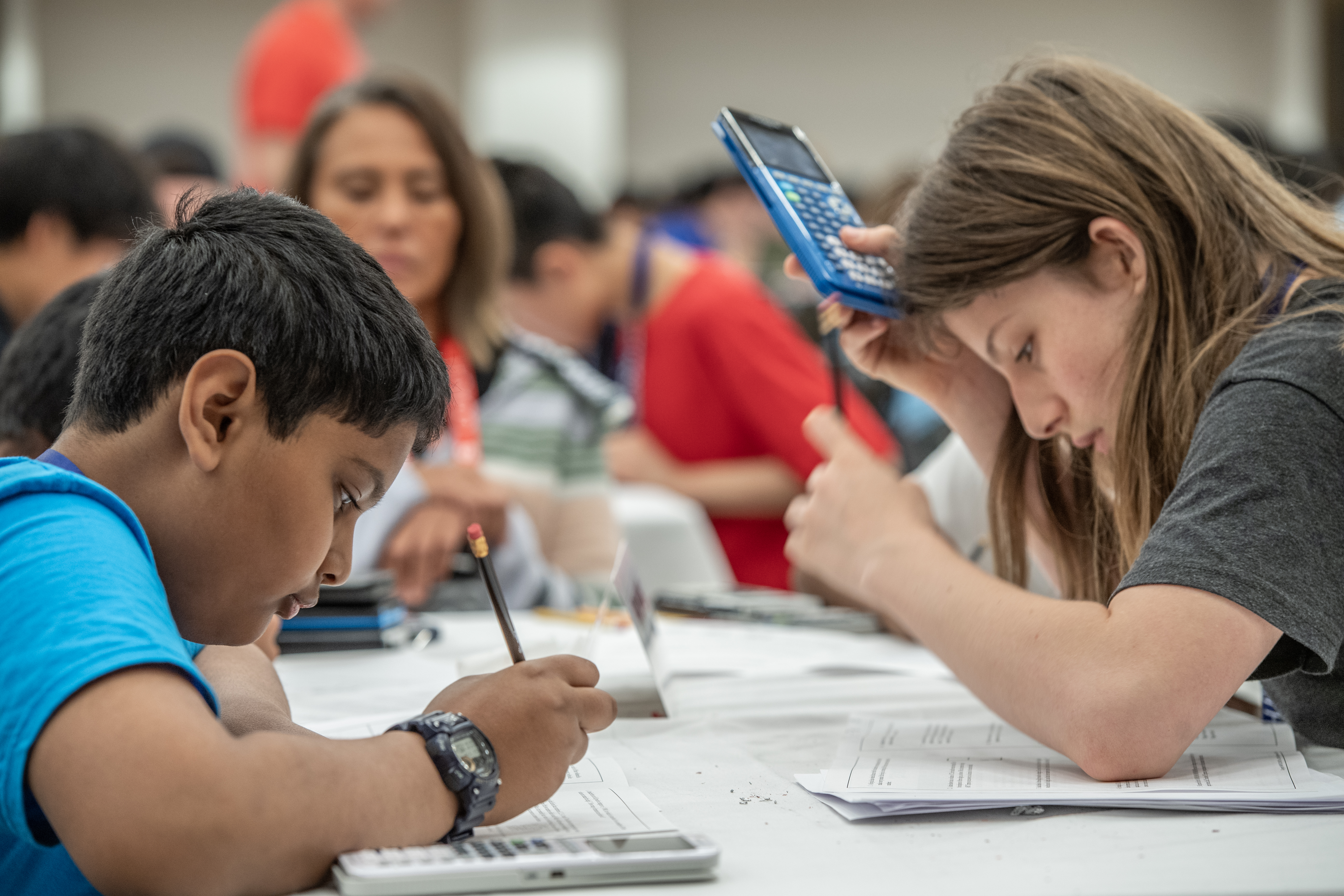 Students compete in the Written Competition