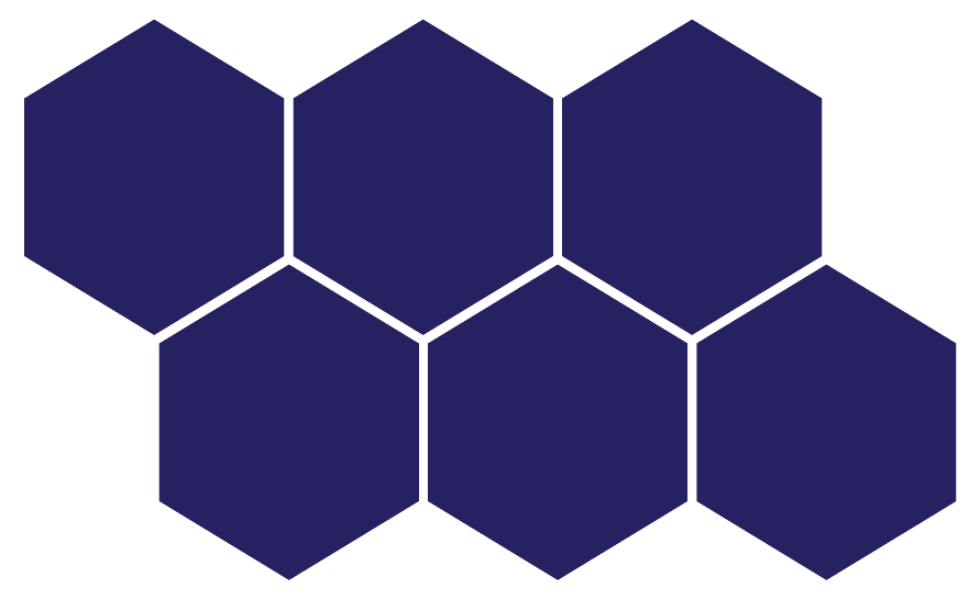 6 hexagons