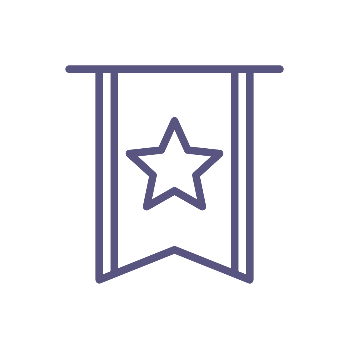 banner with star