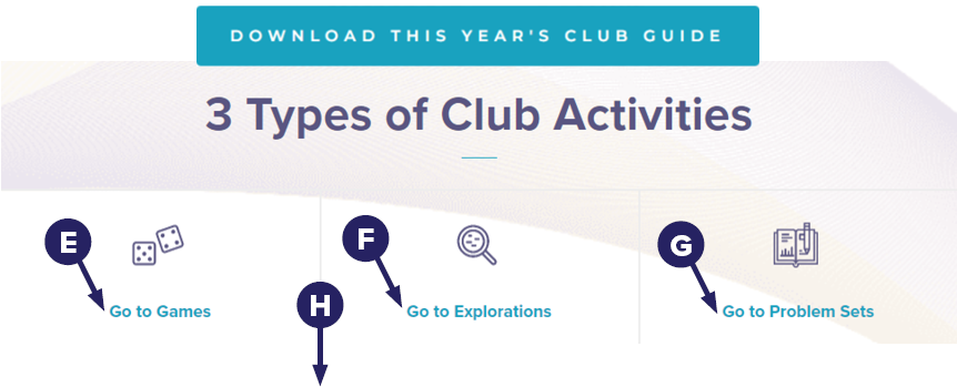 a screenshot of a club resource webpage