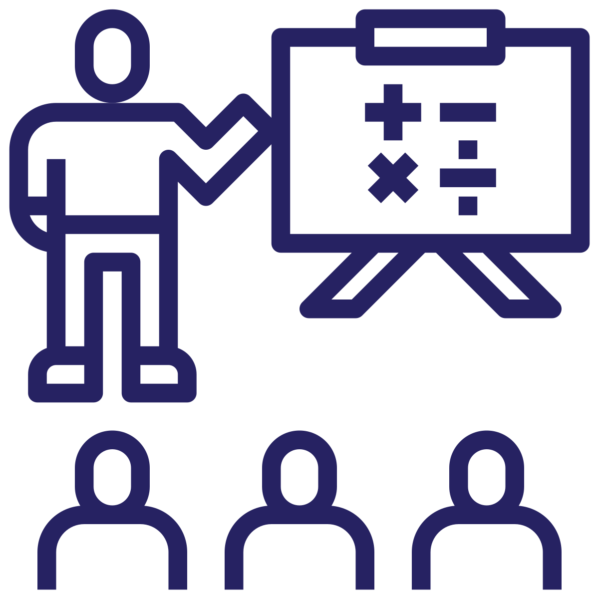 Icon of coach teaching students