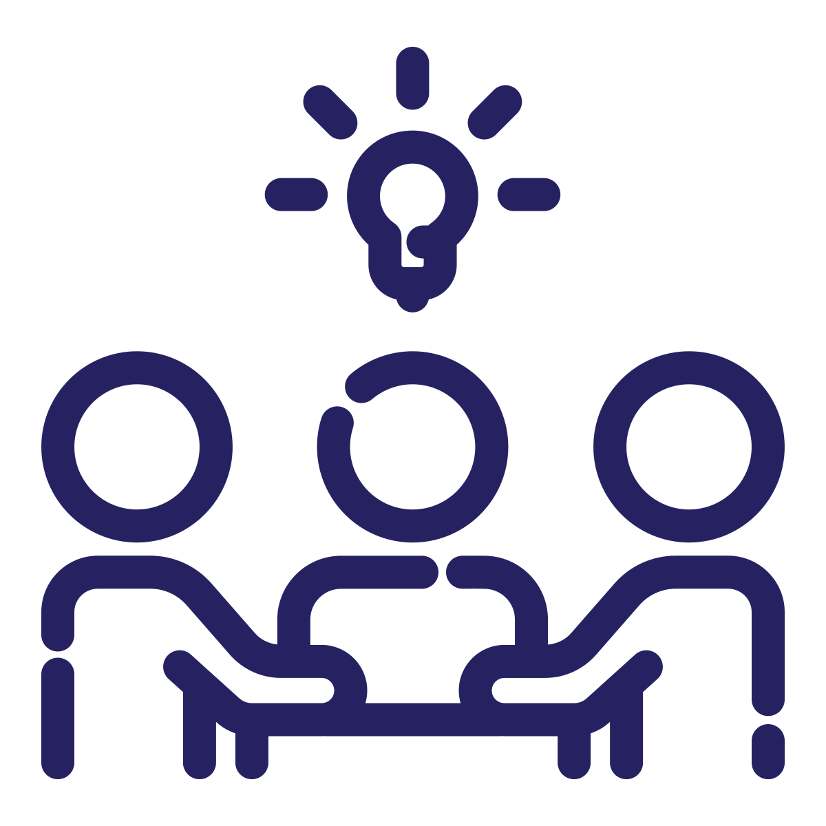 a team working